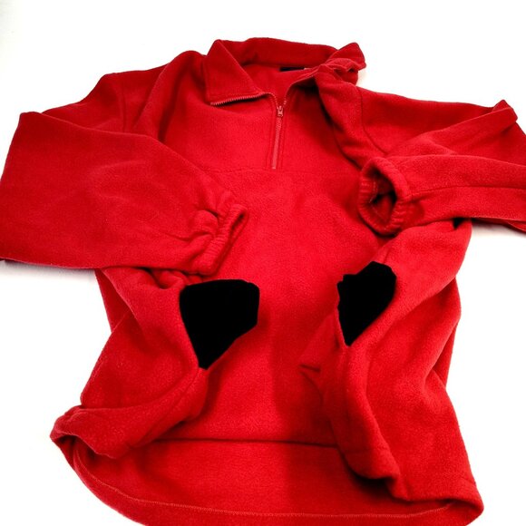 King Louie America Fleece 1/4 Zip Pullover Sweatshirt Red Men 3XL Union Made USA - Picture 8 of 8